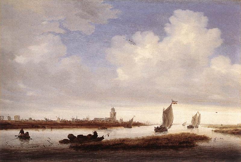 RUYSDAEL, Salomon van View of Deventer Seen from the North-West af China oil painting art